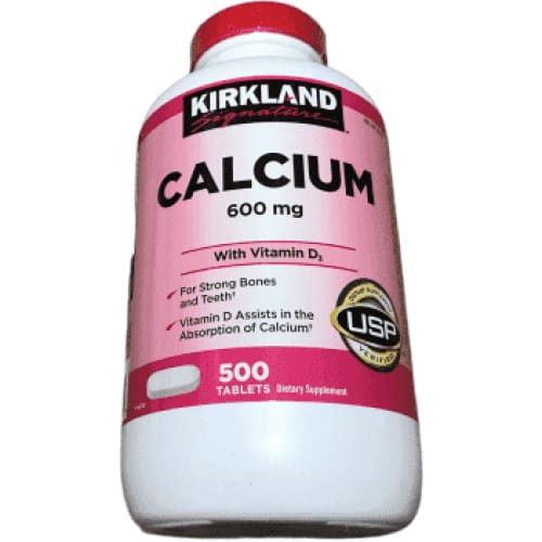 Kirkland Signature Kirkland Signature Calcium With Vitamin D3 600mg (500 Tablets)