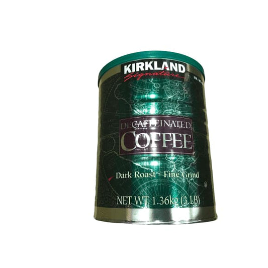 Kirkland Signature Dark Roast Fine Grind Decaf Arabica Coffee, 48 Ounce - ShelHealth.Com