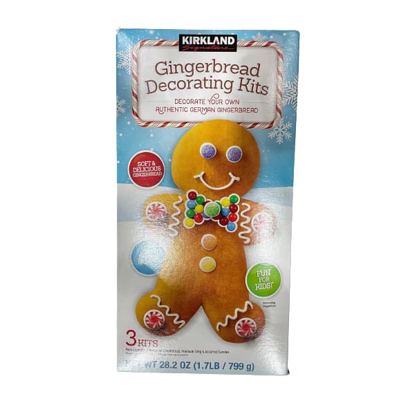 Kirkland Signature GingerBread Decorating Christmas Kits, 28.2 oz