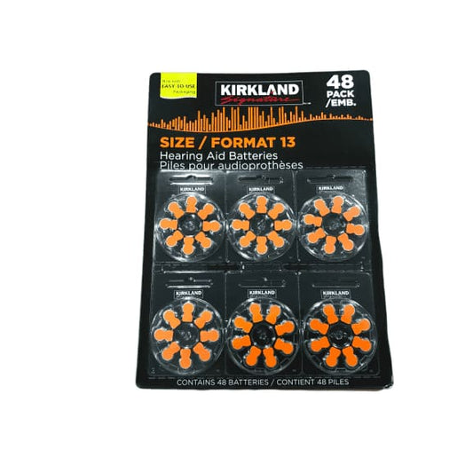 Kirkland Signature Hearing Aid Batteries, Size 13 (48-Pack) - ShelHealth.Com