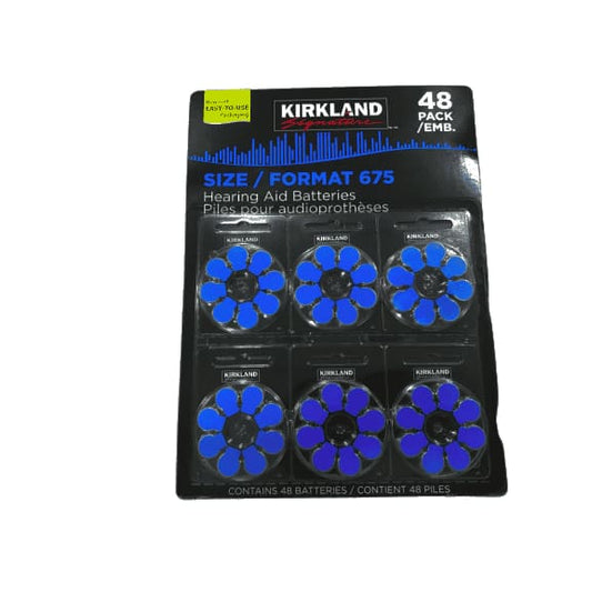 Kirkland Signature Hearing Aid Batteries, Size 675 (48-Pack) - ShelHealth.Com