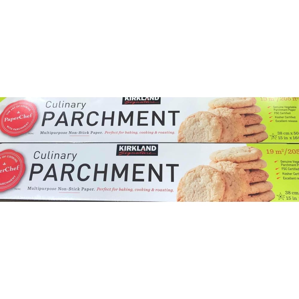 Kirkland Signature pergament paper, non-stick coating, 205 m², transparent, 2 pieces Kirkland Signature pergament paper, non-stick coating, 205 m², transparent, 2 pieces