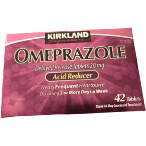 Kirkland Signature Omeprazole 20mg Acid Reducer, 42 Tablets - ShelHealth.Com