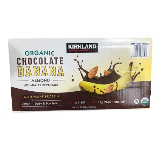 Kirkland Signature Organic Chocolate Banana Almond 18 x 8.25 Oz - ShelHealth.Com