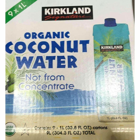 Kirkland Signature Organic Coconut Water 9/33.8 Fl - ShelHealth.Com