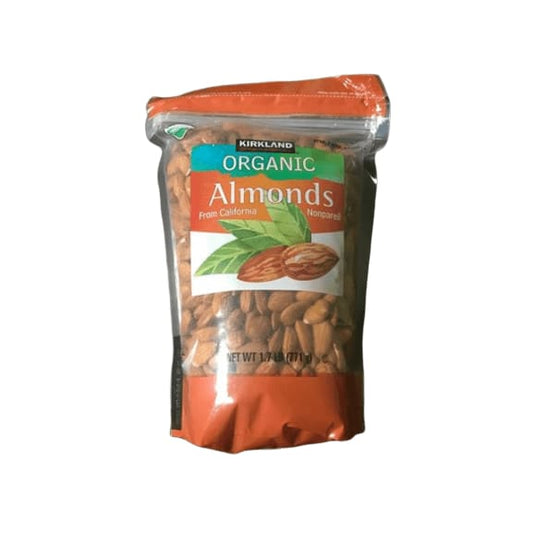 Kirkland Signature Organic Non Pareil Almonds from California Resealable Bag - 1.7 lbs - ShelHealth.Com