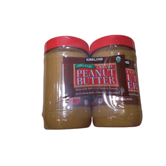 Kirkland Signature Organic Peanut Butter, 2x28 Ounce - ShelHealth.Com