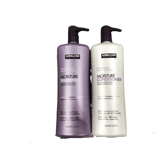 Kirkland Signature Professional Salon Formula Moisture Shampoo & Conditioner Set (33.8 Oz Each) - ShelHealth.Com