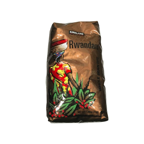 Kirkland Signature Rwandan Whole Bean Dark Roast Coffee, 3 Pound - ShelHealth.Com