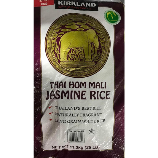 Kirkland Signature Thai Hom Mali Jasmine Rice, 25 lbs. - ShelHealth.Com