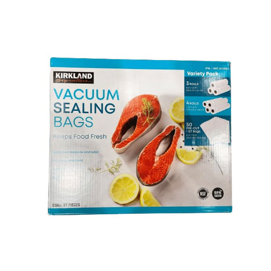Kirkland Signature Kirkland Signature Vacuum Sealing Bags, Keeps Food Fresh, 57 Count