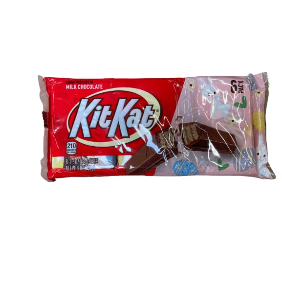 KIT KAT KIT KAT Milk Chocolate Wafer Candy, Easter, 1.5 oz, Bars (6 Count)