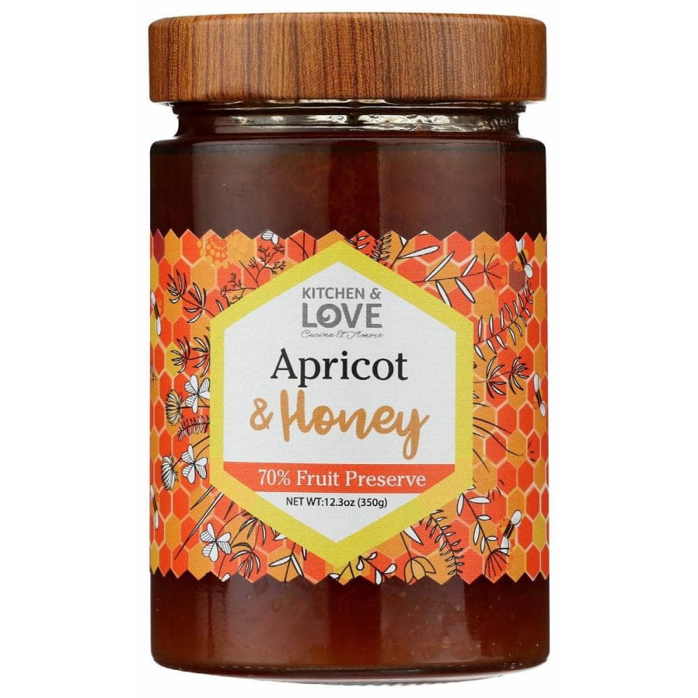 KITCHEN AND LOVE Grocery > Pantry > Jams & Jellies KITCHEN AND LOVE: Preserve Apricot Honey, 12.3 oz