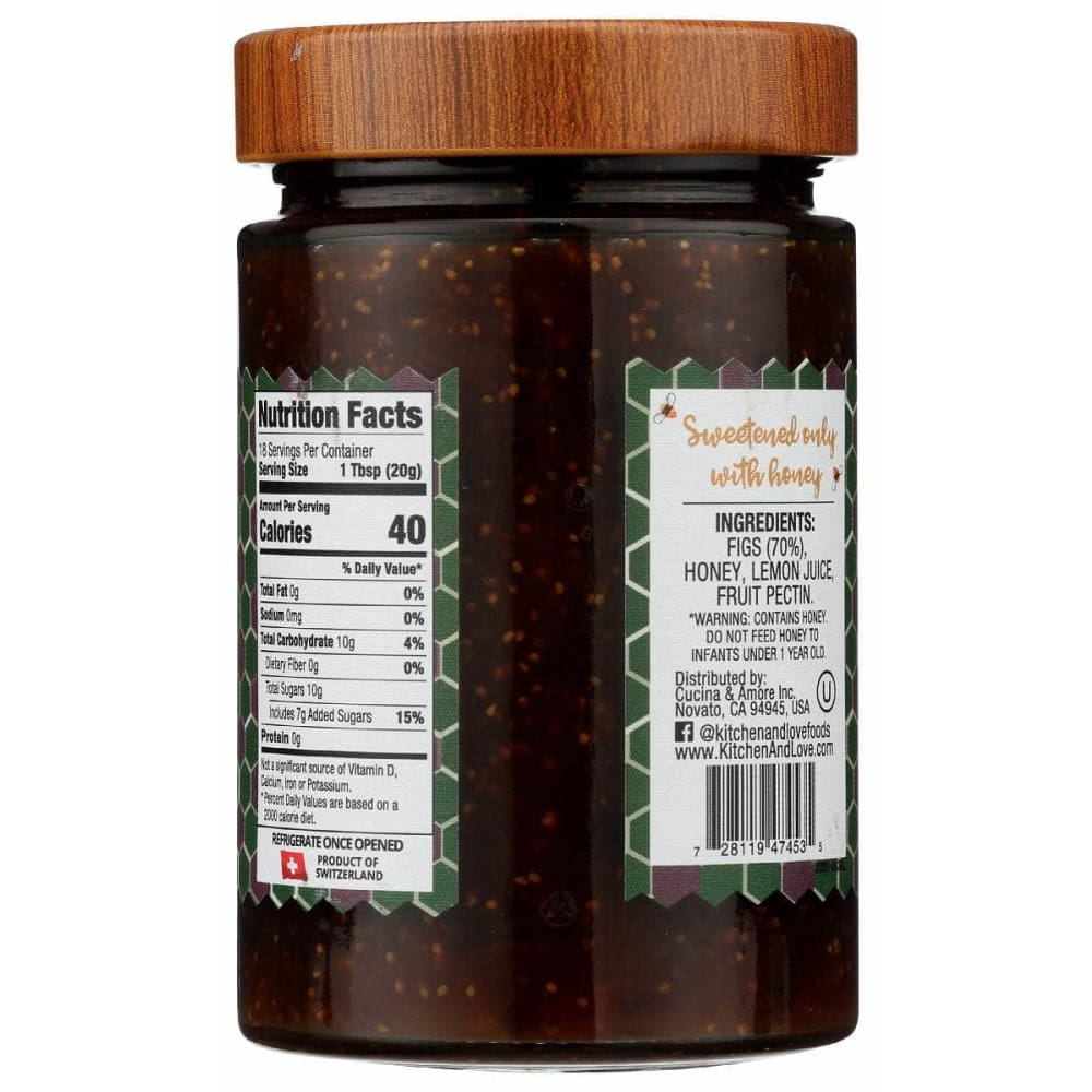 KITCHEN AND LOVE Grocery > Pantry > Jams & Jellies KITCHEN AND LOVE: Preserve Fig And Honey, 12.3 oz