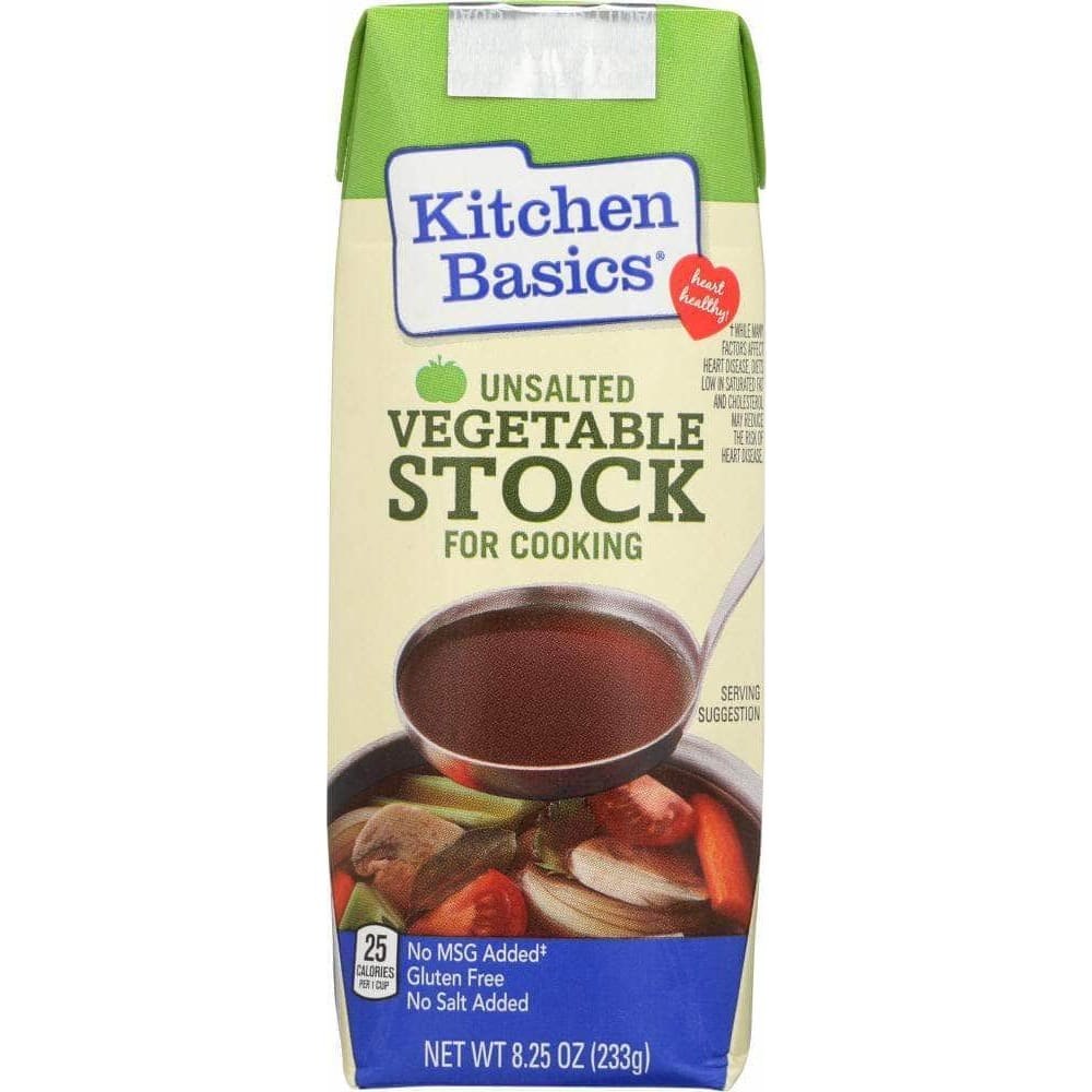 Kitchen Basics Kitchen Basics Stock Vegetable Unsalted Gluten Free, 8.25 oz