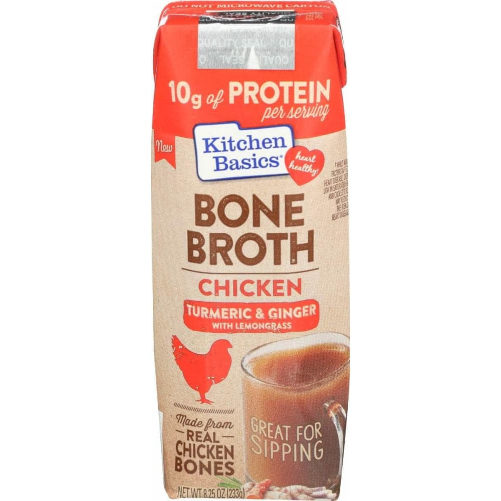 KITCHEN BASICS Kitchen Basics Turmeric And Ginger With Lemongrass Chicken Bone Broth, 8.25 Oz