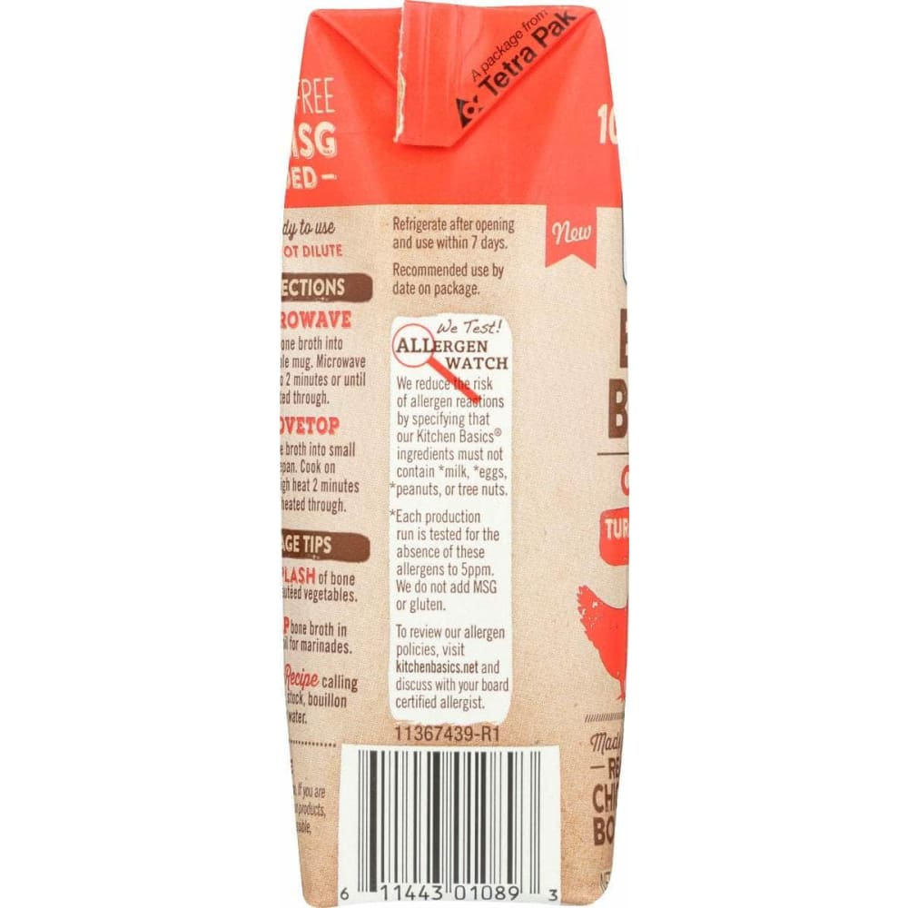 KITCHEN BASICS Kitchen Basics Turmeric And Ginger With Lemongrass Chicken Bone Broth, 8.25 Oz