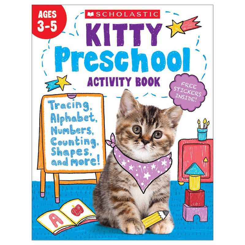 Kitty Preschool Activity Book (Pack of 6) - Skill Builders - Scholastic Teaching Resources