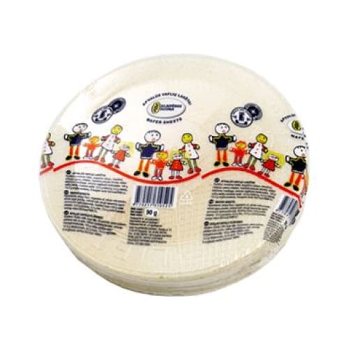 KLAIPeDOS DUONA Round Waffle Sheet 3.17 oz. (90 g.) - Klaipedos duona