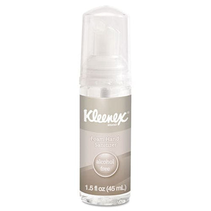 Kleenex Alcohol-free Foam Hand Sanitizer 1.5 Oz Pump Bottle Unscented - Janitorial & Sanitation - Kleenex®