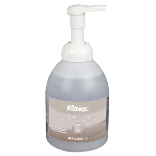 Kleenex Alcohol-free Foam Hand Sanitizer 18 Oz Pump Bottle Fragrance-free 4/carton - Janitorial & Sanitation - Kleenex®