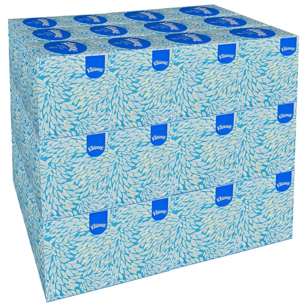 Kleenex Boutique 2-Ply Facial Tissue for Business Pop-Up Box (95 sheets/box 36 boxes) - Paper & Plastic - Kleenex Boutique
