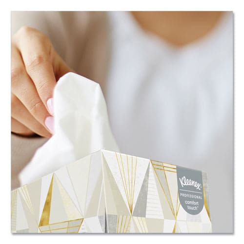 Kleenex Boutique White Facial Tissue 2-ply Pop-up Box 95 Sheets/box 3 Boxes/pack 12 Packs/carton - Janitorial & Sanitation - Kleenex®