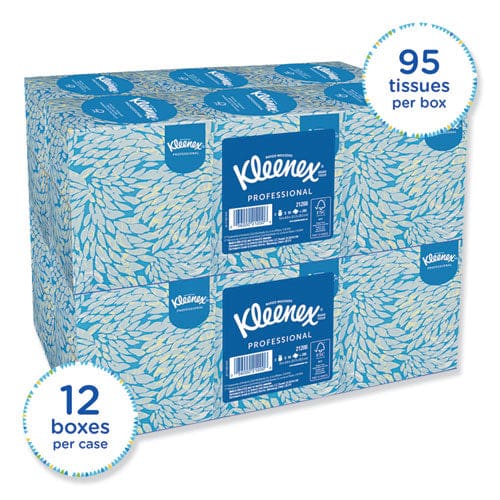 Kleenex Boutique White Facial Tissue For Business Pop-up Box 2-ply 95 Sheets/box 6 Boxes/pack - Janitorial & Sanitation - Kleenex®