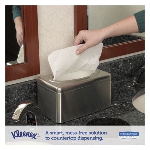 Kleenex Hand Towels Pop-up Box Cloth 1-ply 9 X 10.5 White 120/box 18 Boxes/carton - Janitorial & Sanitation - Kleenex®