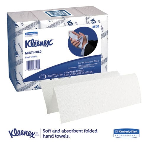 Kleenex Multi-fold Paper Towels 4 Pack Bundles 9.2 X 9.4 White 150/pack 16/carton - Janitorial & Sanitation - Kleenex®