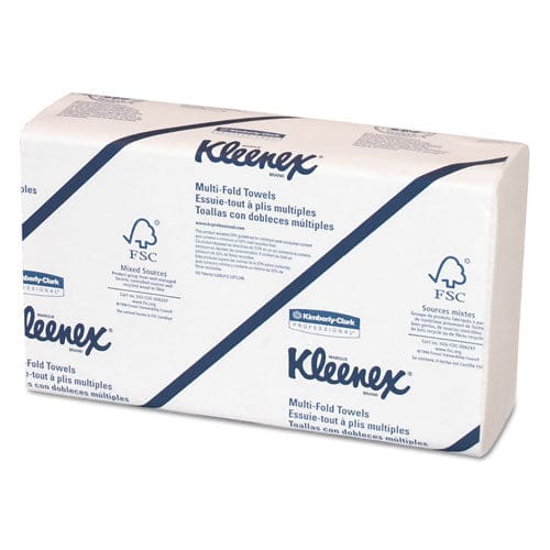 Kleenex Multi-fold Paper Towels Convenience 9.2 X 9.4 White 150/pack 8 Packs/carton - Janitorial & Sanitation - Kleenex®