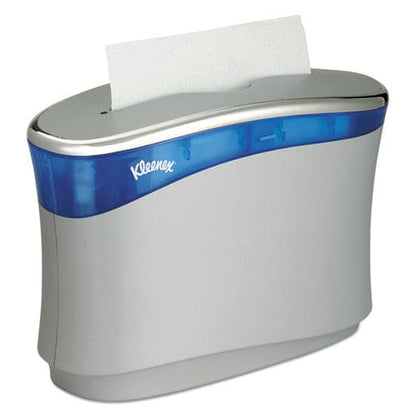 Kleenex Reveal Countertop Folded Towel Dispenser 13.3 X 5.2 X 9 Soft Gray/translucent Blue - Janitorial & Sanitation - Kleenex®