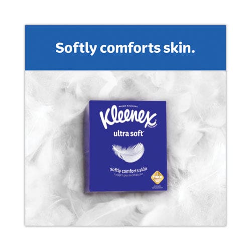 Kleenex Ultra Soft Facial Tissue 3-ply White 60 Sheets/box 4 Boxes/pack 3 Packs/carton - Janitorial & Sanitation - Kleenex®