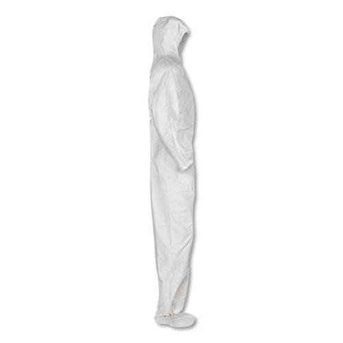 KleenGuard A20 Elastic Back And Ankle Hood And Boot Coveralls 2x-large White 24/carton - Janitorial & Sanitation - KleenGuard™