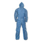 KleenGuard A20 Elastic Back Wrist/ankle Hooded Coveralls Large Blue 24/carton - Janitorial & Sanitation - KleenGuard™