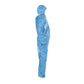 KleenGuard A20 Elastic Back Wrist/ankle Hooded Coveralls Large Blue 24/carton - Janitorial & Sanitation - KleenGuard™