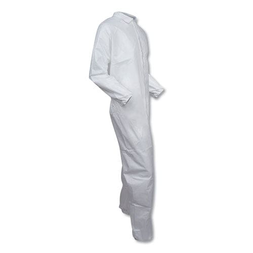 KleenGuard A30 Elastic-back And Cuff Coveralls Large White 25/carton - Janitorial & Sanitation - KleenGuard™