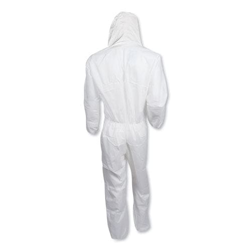 KleenGuard A30 Elastic-back And Cuff Hooded Coveralls 4x-large White 21/carton - Janitorial & Sanitation - KleenGuard™