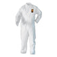 KleenGuard A30 Elastic Back And Cuff Hooded/boots Coveralls Large White 25/carton - Janitorial & Sanitation - KleenGuard™