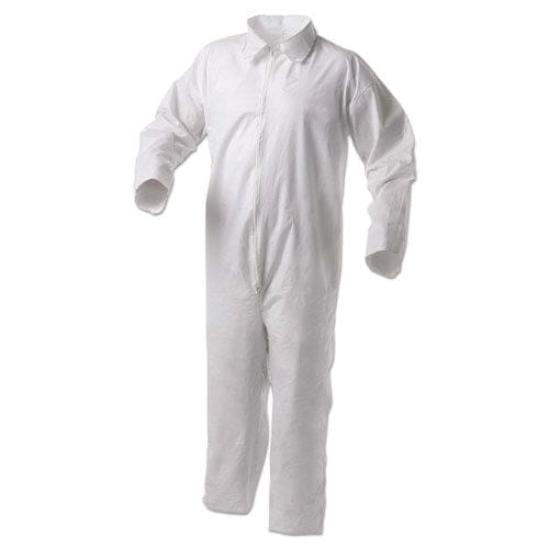 KleenGuard A35 Liquid And Particle Protection Coveralls Zipper Front 3x-large White 25/carton - Janitorial & Sanitation - KleenGuard™