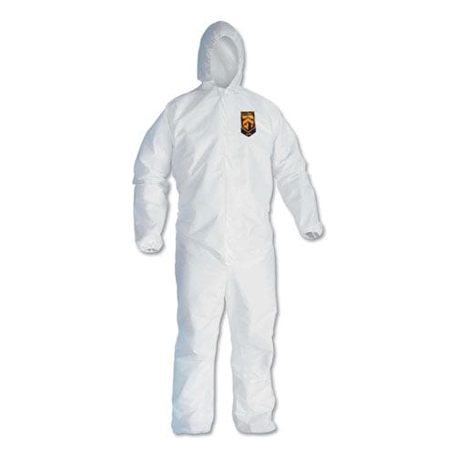 KleenGuard A40 Elastic-cuff And Ankle Hooded Coveralls 4x-large White 25/carton - Janitorial & Sanitation - KleenGuard™