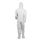 KleenGuard A40 Elastic-cuff Ankle Hood And Boot Coveralls 3x-large White 25/carton - Janitorial & Sanitation - KleenGuard™