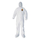 KleenGuard A40 Elastic-cuff Ankle Hood And Boot Coveralls X-large White 25/carton - Janitorial & Sanitation - KleenGuard™