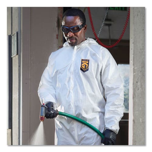 KleenGuard A40 Elastic-cuff Ankle Hooded Coveralls 3x-large White 25/carton - Janitorial & Sanitation - KleenGuard™