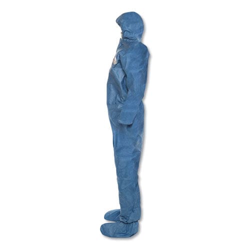 KleenGuard A60 Blood And Chemical Splash Protection Coveralls X-large Blue 24/carton - Janitorial & Sanitation - KleenGuard™