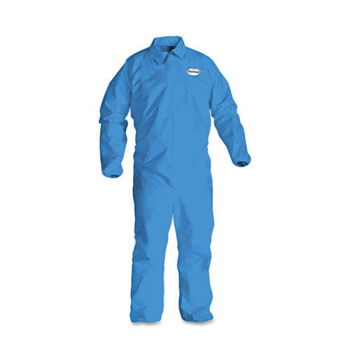 KleenGuard A60 Elastic-cuff Ankle And Back Coveralls X-large Blue 24/carton - Janitorial & Sanitation - KleenGuard™
