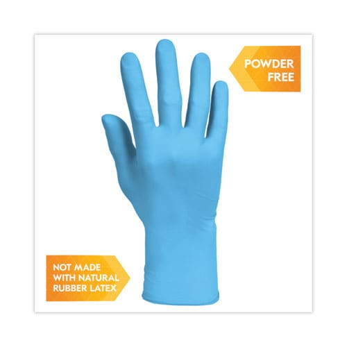 KleenGuard G10 Comfort Plus Blue Nitrile Gloves Light Blue Large 1,000/carton - Janitorial & Sanitation - KleenGuard™