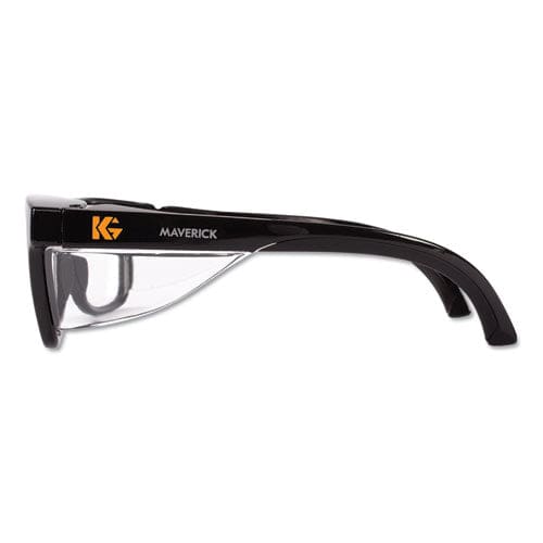 KleenGuard Maverick Safety Glasses Black Polycarbonate Frame Clear Lens 12/box - Office - KleenGuard™