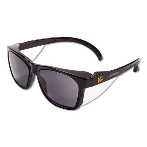 KleenGuard Maverick Safety Glasses Black Polycarbonate Frame Smoke Lens 12/box - Office - KleenGuard™