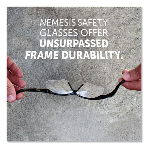 KleenGuard Nemesis Safety Glasses Black Frame Clear Lens - Office - KleenGuard™